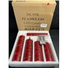 Image 3 : 5-Pack of LED Flameless Candles with Fairy String Light Design/Dancing Flame; Remote Control (Red)
