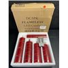 Image 2 : 5-Pack of LED Flameless Candles with Fairy String Light Design/Dancing Flame; Remote Control (Red)