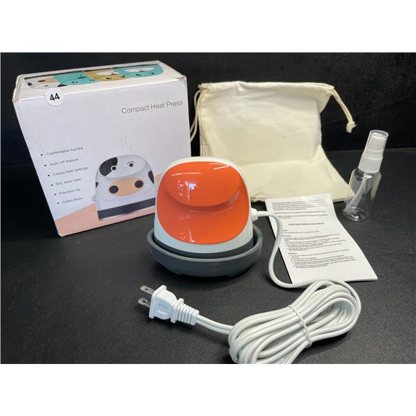 Mini Heat Press Machine for HTV/Cricut Projects; Small Iron-On Press for Heat Transfer Crafts - New!