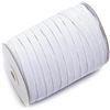 Image 1 : Braided Elastic Band Spool (144 Yards) White - 1/2" Wide - New