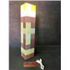 Image 2 : Minecraft Multi-Color Light-Up Wall Torch Lamp - USB-Rechargeable; Multi-Color Effects - New