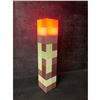 Image 6 : Minecraft Multi-Color Light-Up Wall Torch Lamp - USB-Rechargeable; Multi-Color Effects - New