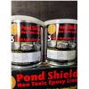 Image 3 : Pond Shield Non-Toxic Epoxy Resin Kit (1.5Qt) Black; Great for Ponds/Aquariums/Birdbaths etc. New