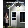 Image 2 : 2-Pack LED Motion Sensor Solar Lights for Outdoors - Waterproof/Solar Security Lights - New