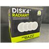 Image 4 : BAZZ 4-Pack Disk 4" Radiant Complete LED Recessed Light Fixture - New Sealed
