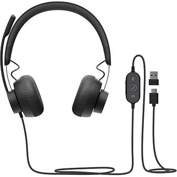 Logitech Zone Wired USB-C Headset with USB-A Adapter; Microsoft Teams Certified - New (Dmg Box)