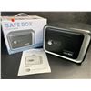 Image 1 : Safe Box/Keepsake Locking Box with Key/Passcode (Black) Money Safe/{Piggy Bank Box - New