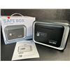 Image 1 : Safe Box/Keepsake Locking Box with Key/Passcode (Black) Money Safe/{Piggy Bank Box - New