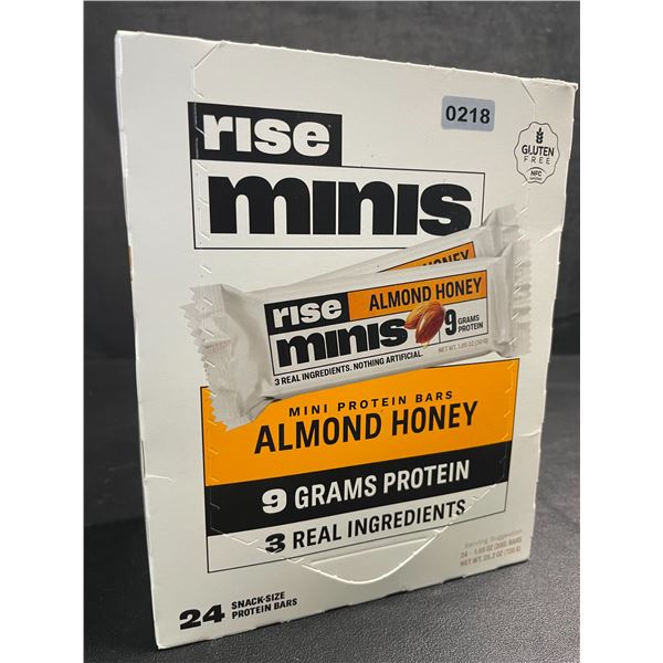 Rise Protein Mini Bars - Almond Honey (24-Pack Snack Size) Box - 720g - New Sealed