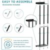 Image 4 : 31" Wall-Mounted Towel Storage Rack - Sturdy Metal Shelf for Rolled Towels w/ 3 Vertical Bars - New