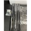Image 6 : 31" Wall-Mounted Towel Storage Rack - Sturdy Metal Shelf for Rolled Towels w/ 3 Vertical Bars - New