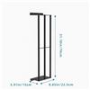 Image 9 : 31" Wall-Mounted Towel Storage Rack - Sturdy Metal Shelf for Rolled Towels w/ 3 Vertical Bars - New