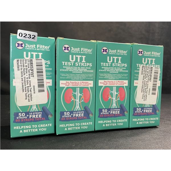 4 Boxes of UTI Test Strips - 60PCS Per Box - See Results in 2 Minutes - New