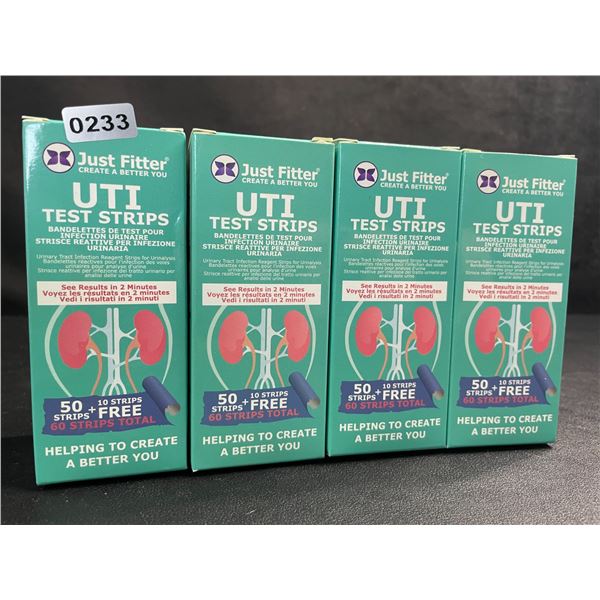 4 Boxes of UTI Test Strips - 60PCS Per Box - See Results in 2 Minutes - New