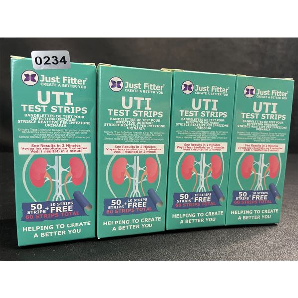 4 Boxes of UTI Test Strips - 60PCS Per Box - See Results in 2 Minutes - New