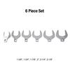 Image 8 : Sunex Tools 6PC 1/2" Drive Jumbo Crowfoot Wrench Tool Set - New