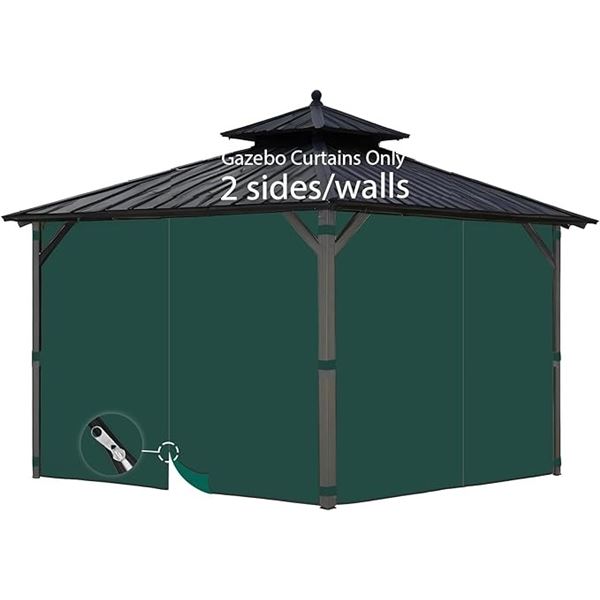Gazebo Universal Privacy Curtain - 2 Panels (11FT W x 6.56FT H Each Panel) - Brand New!