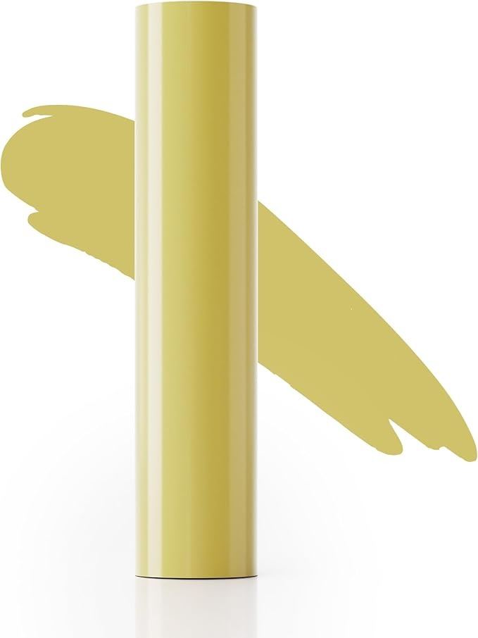 15FT Roll of Heat Transfer Vinyl (Gold) Iron-On HTV for Cricut/Heat ...