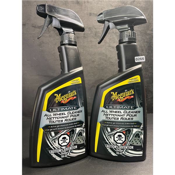 Lot of 2 Meguiar's Ultimate All Wheel Cleaner (709ml) Safe for All Wheels/Dissolves Brake Dust - New