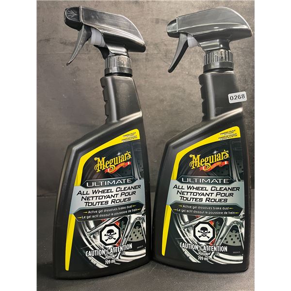 Lot of 2 Meguiar's Ultimate All Wheel Cleaner (709ml) Safe for All Wheels/Dissolves Brake Dust - New