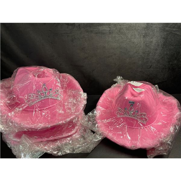 Lot of 4 Pink Cowgirl Hats/Women's Cowboy Hats - Great for Rodeo! New