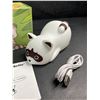 Image 3 : LED Cute Lazy Raccoon Bedside Lamp; Touch Control, Dimmable & Rechargeable - New