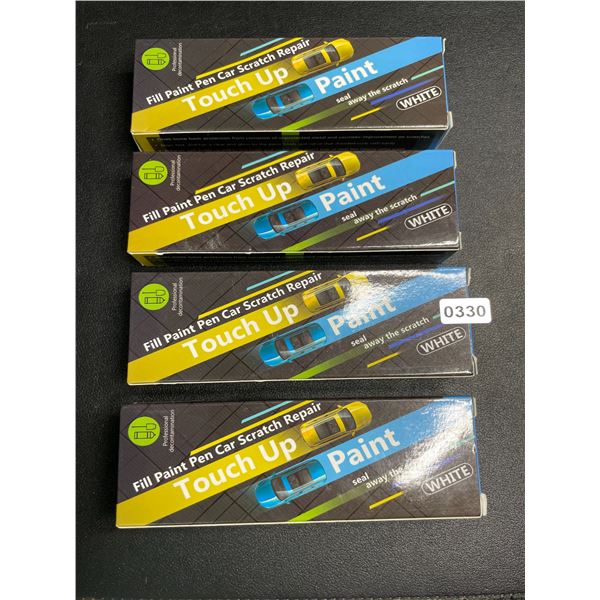 Lot of 4 Car Scratch Repair Paint Pens/Touch Up Pens (White) - New
