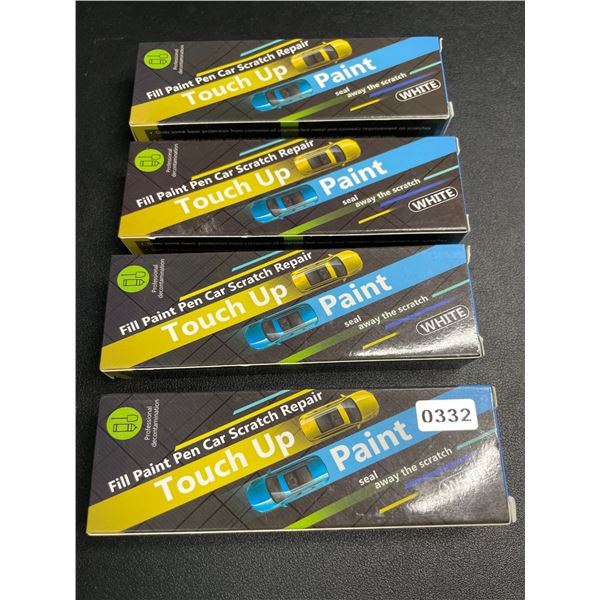 Lot of 4 Car Scratch Repair Paint Pens/Touch Up Pens (White) - New