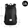 Image 2 : Naturehike 18L Hiking Ultralight Waterproof Backpack (Black) Packable/Foldable Design - New
