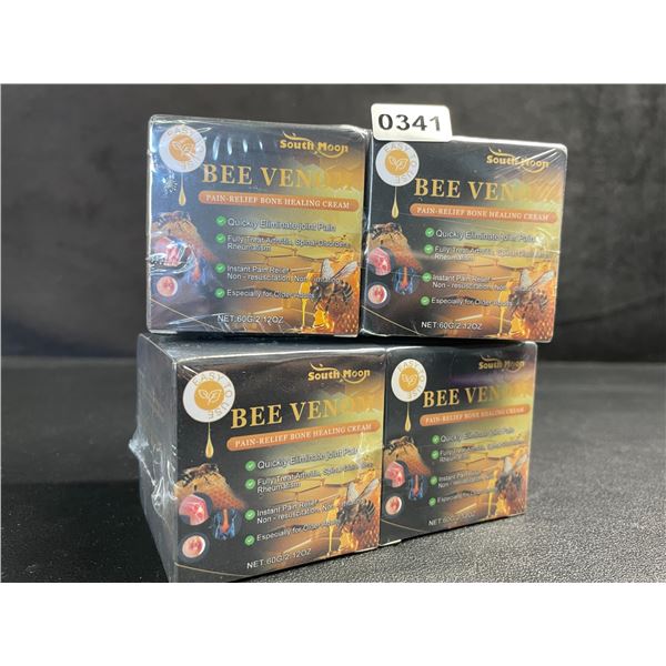 4 Boxes of SouthMoon Bee Venom Pain-Relief Bone/Joint Healing Creams (60g) New Sealed