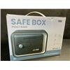 Image 2 : Safe Box/Keepsake Locking Box with Key/Passcode (Black) Money Safe/{Piggy Bank Box - New