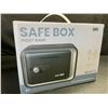 Image 2 : Safe Box/Keepsake Locking Box with Key/Passcode (Black) Money Safe/{Piggy Bank Box - New