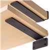 Image 1 : 4PCS Heavy-Duty Floating Shelf Brackets; 6" Wall Mounted "L" Shelf Brackets (Black) New in Box