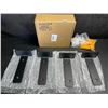 Image 2 : 4PCS Heavy-Duty Floating Shelf Brackets; 6" Wall Mounted "L" Shelf Brackets (Black) New in Box