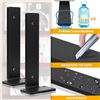 Image 7 : 4PCS Heavy-Duty Floating Shelf Brackets; 6" Wall Mounted "L" Shelf Brackets (Black) New in Box