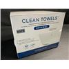 Image 6 : 50PC Box of XL Clean Towels; Dermatologist-Approved Compostable Face Towels - Ultra Soft - New