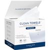 Image 1 : 50PC Box of XL Clean Towels; Dermatologist-Approved Compostable Face Towels - Ultra Soft - New