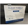 Image 6 : 50PC Box of XL Clean Towels; Dermatologist-Approved Compostable Face Towels - Ultra Soft - New