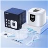 Image 5 : Ultrasonic Cleaner Machine for Jewelry, Retainers, Mouth Guards; 200ml, 4 Modes, Digital Timer - New