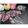 Image 3 : 12PC Hello Kitty & Friends Squishies/Keychains/Sticker Set - New in Box