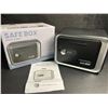 Image 1 : Safe Box/Keepsake Locking Box with Key/Passcode (Black) Money Safe/{Piggy Bank Box - New