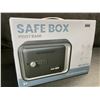 Image 2 : Safe Box/Keepsake Locking Box with Key/Passcode (Black) Money Safe/{Piggy Bank Box - New
