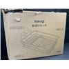 Image 7 : Sakugi Large Dish Drying Rack with Drain Board for Kitchen Counter - Durable Design (Black) New