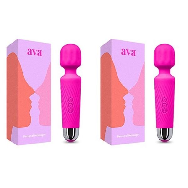 Lot of 2 Hot Pink Personal Massagers/8-Speed Vibrators - Silent & Portable, USB-Rechargeable - New