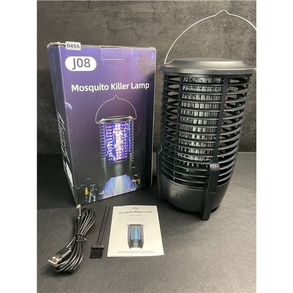 USB-C Rechargeable Electric Solar Bug Zapper/UV Mosquito Killer Lamp; 4200V, Hanging Design - New