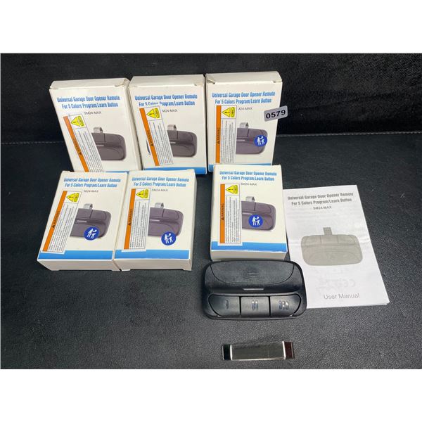 Lot of 6 Universal Garage Door Remotes - Compatible with Liftmaster/Craftsman/Chamberlain etc. - New