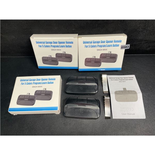 Lot of 6 Universal Garage Door Remotes - Compatible with Liftmaster/Craftsman/Chamberlain etc. - New