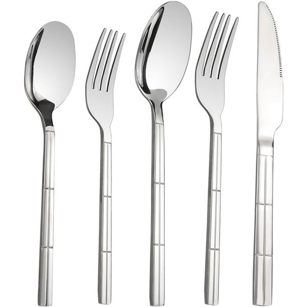 40-Piece Stainless Steel Cutlery Set/Flatware Set - Includes Forks/Spoons/Knives - New Sealed