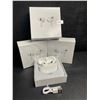 Image 1 : Lot of 3 Air-Pod Style Wireless Bluetooth Earbuds with Charging Cases - New Sealed!