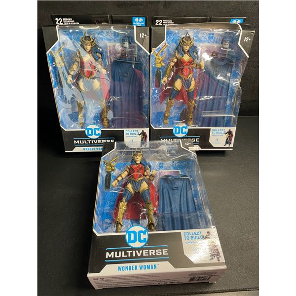 Lot of 3 DC Multiverse Wonder Woman Collectible Toys/Action Figures by McFarlane Toys - New